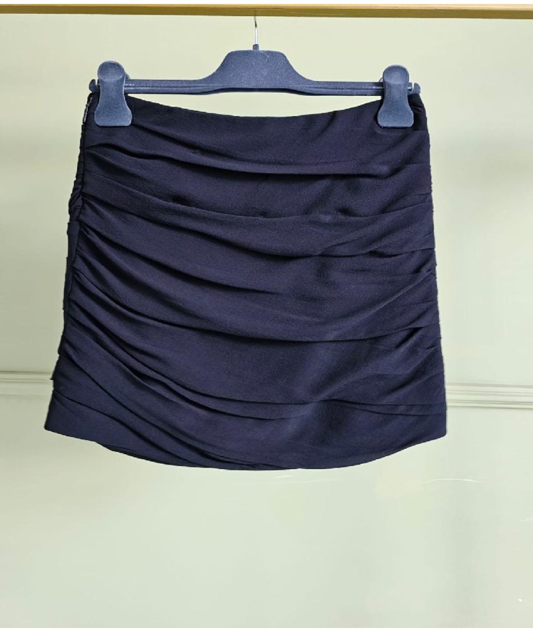 SAINT LAURENT Черная юбка мини, фото 7