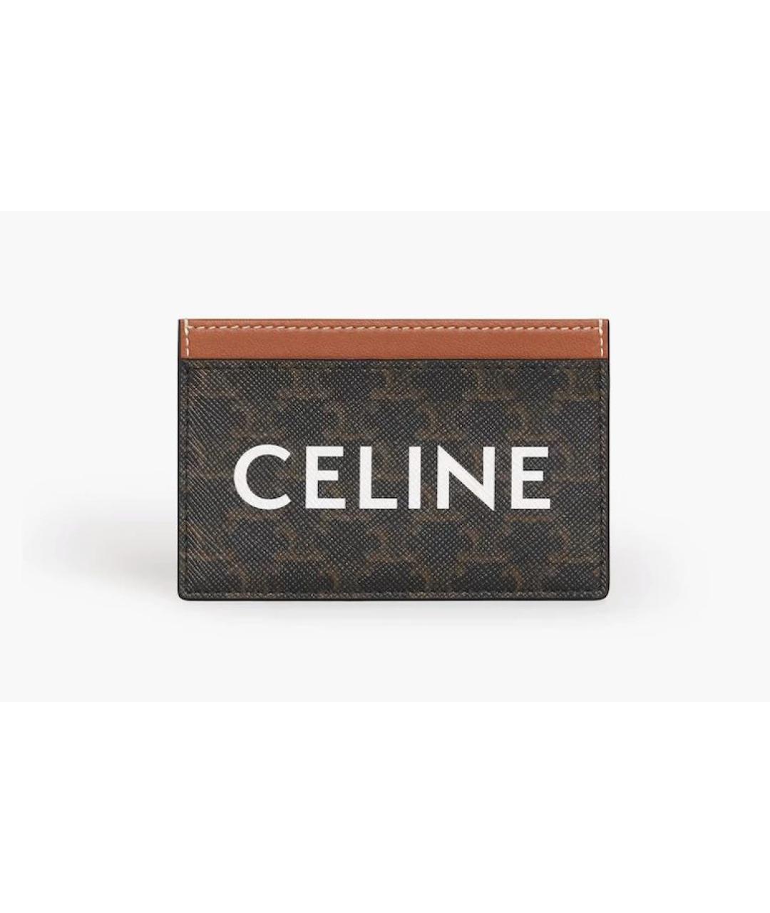 CELINE Коричневый кардхолдер, фото 7