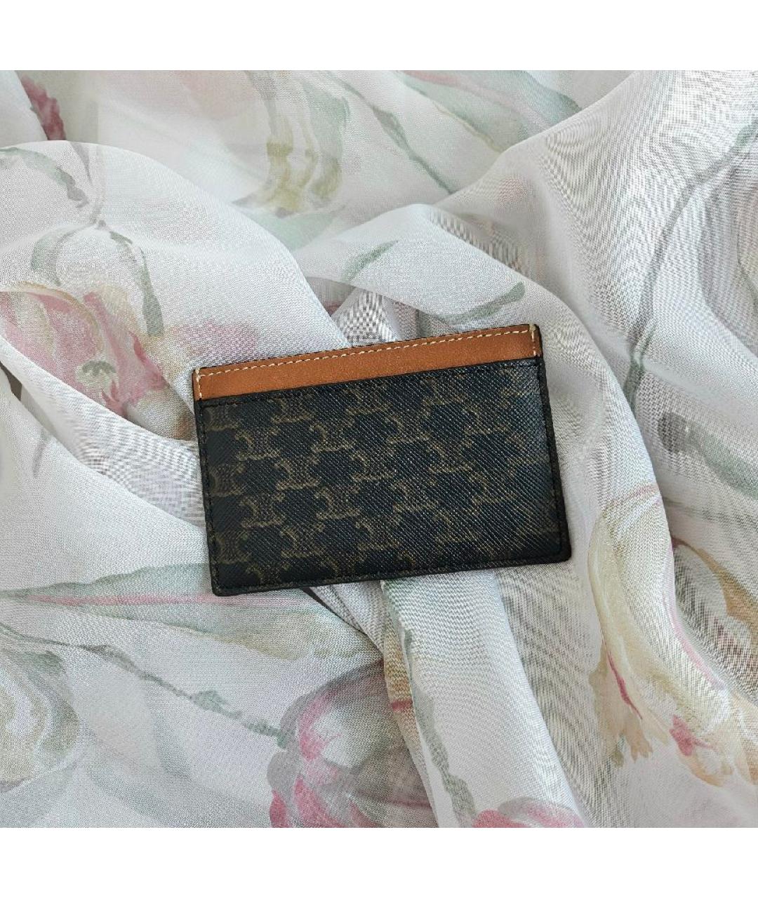 CELINE Коричневый кардхолдер, фото 5