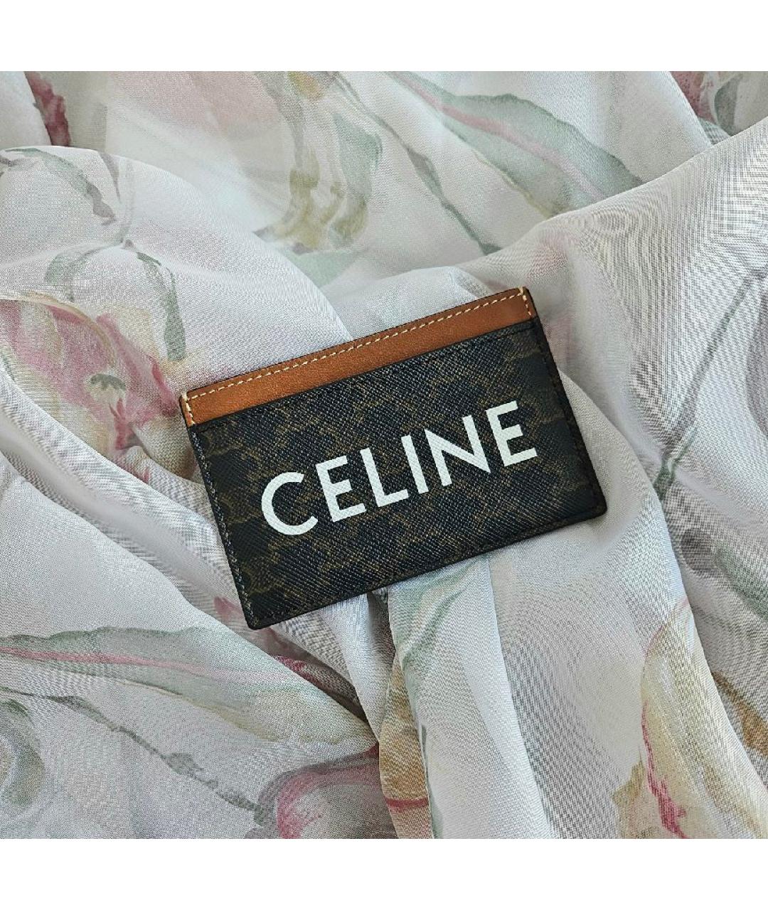 CELINE Коричневый кардхолдер, фото 2