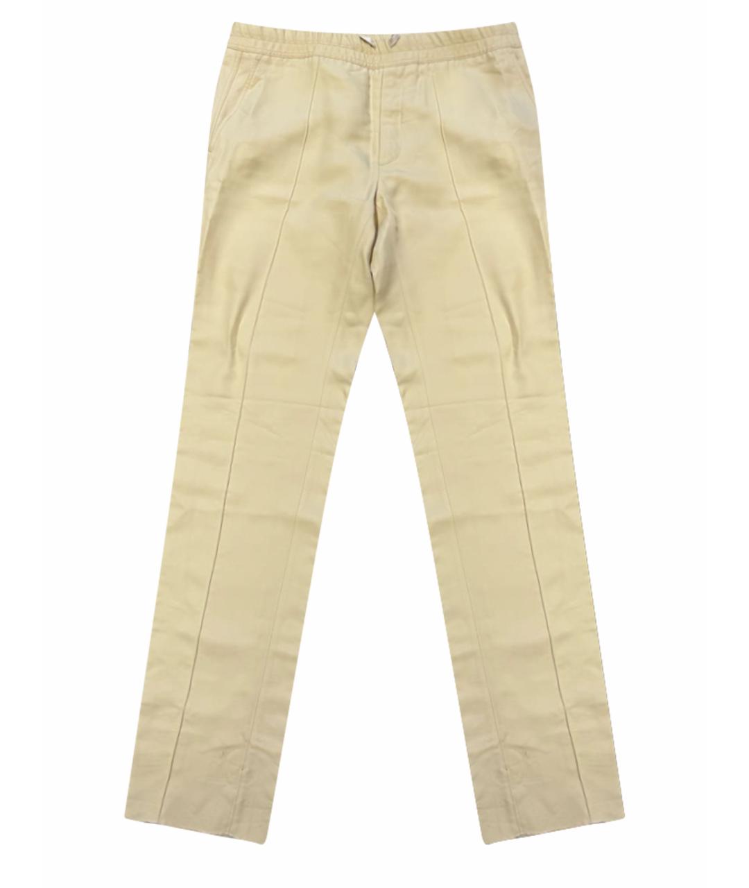 TOM FORD Бежевые вискозные повседневные брюки, фото 1