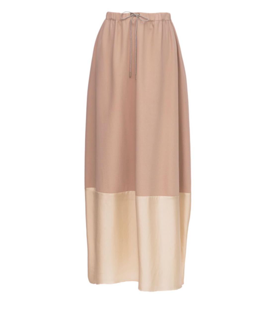 FABIANA FILIPPI Бежевая шерстяная юбка макси, фото 1