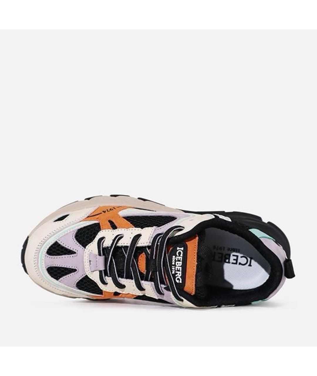 ICEBERG Мульти кожаные кроссовки, фото 3