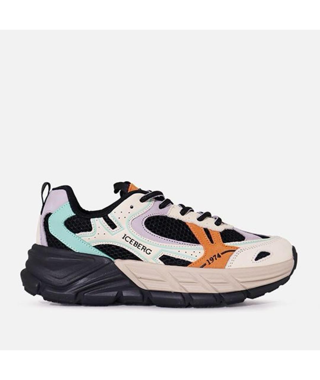 ICEBERG Мульти кожаные кроссовки, фото 5
