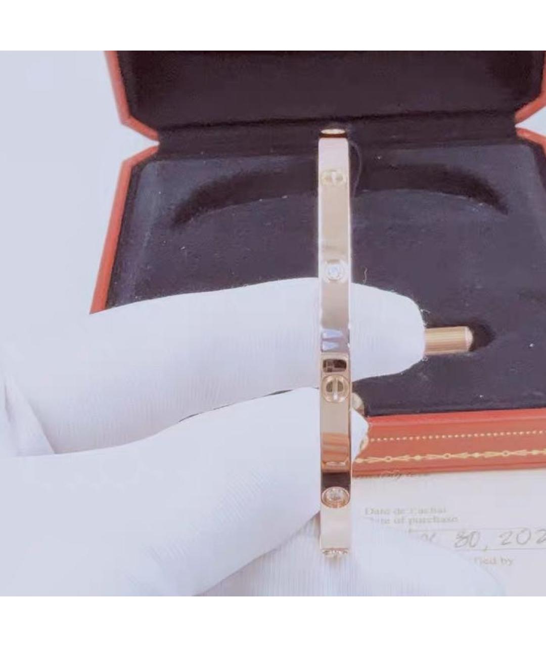 CARTIER Розовый браслет из розового золота, фото 4