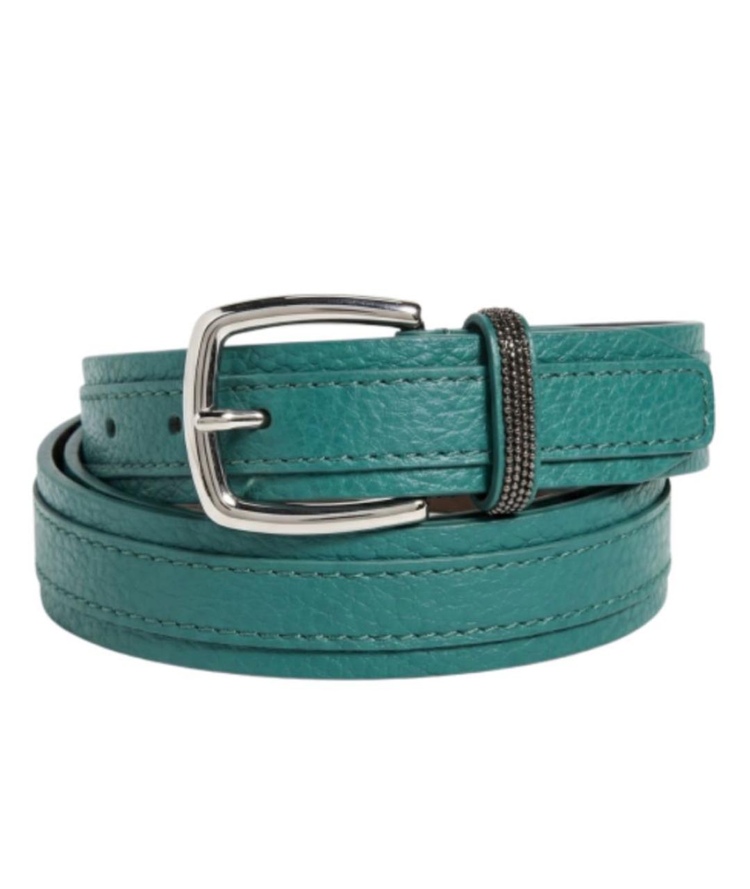 FABIANA FILIPPI Зеленый кожаный ремень, фото 2