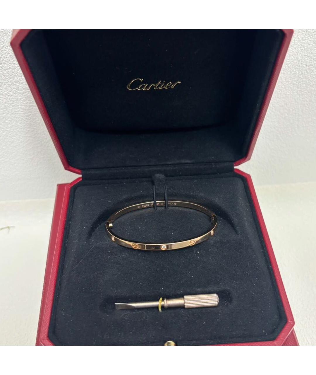 CARTIER Розовый браслет из розового золота, фото 3