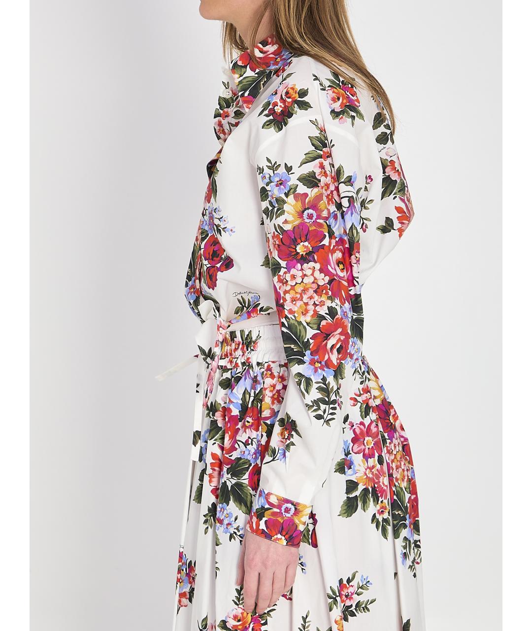 DOLCE&GABBANA Мульти хлопковая рубашка, фото 4