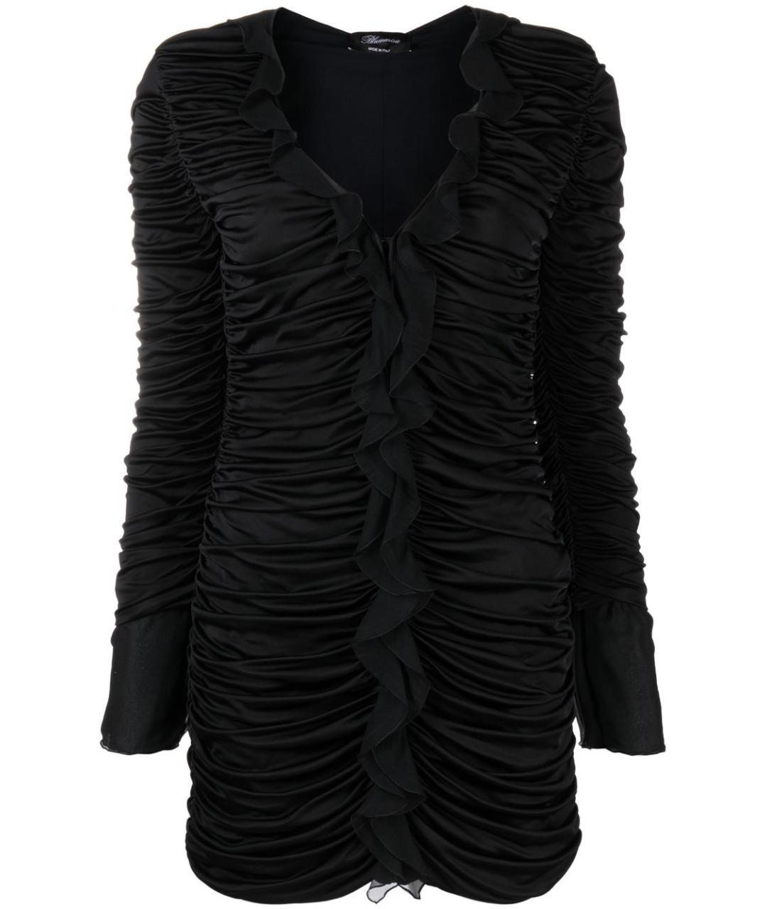 BLUMARINE Черное вискозное повседневное платье, фото 1