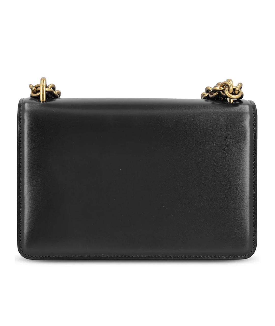 VALENTINO Черная кожаная сумка через плечо, фото 2