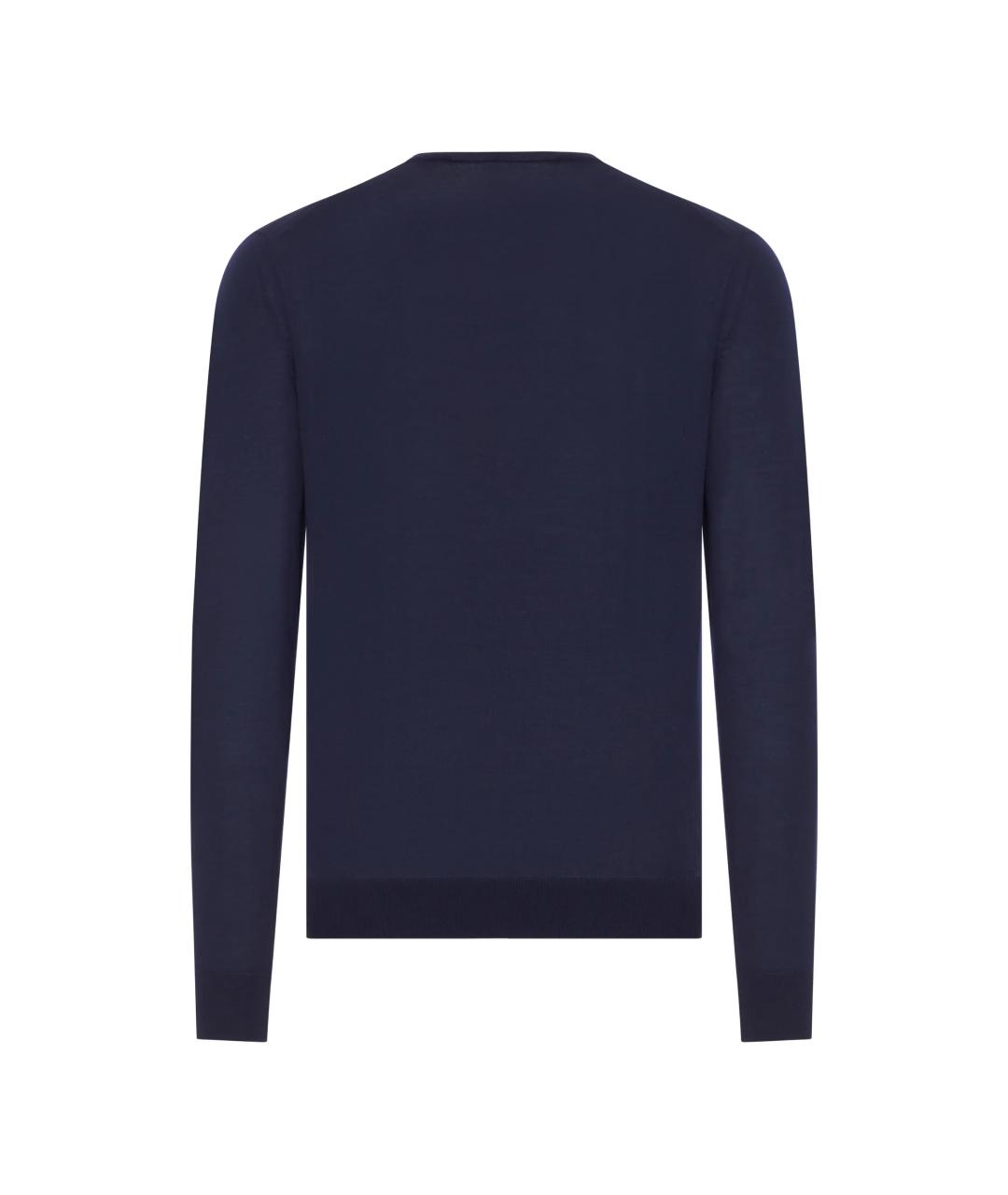 PRADA Синий шерстяной джемпер / свитер, фото 2