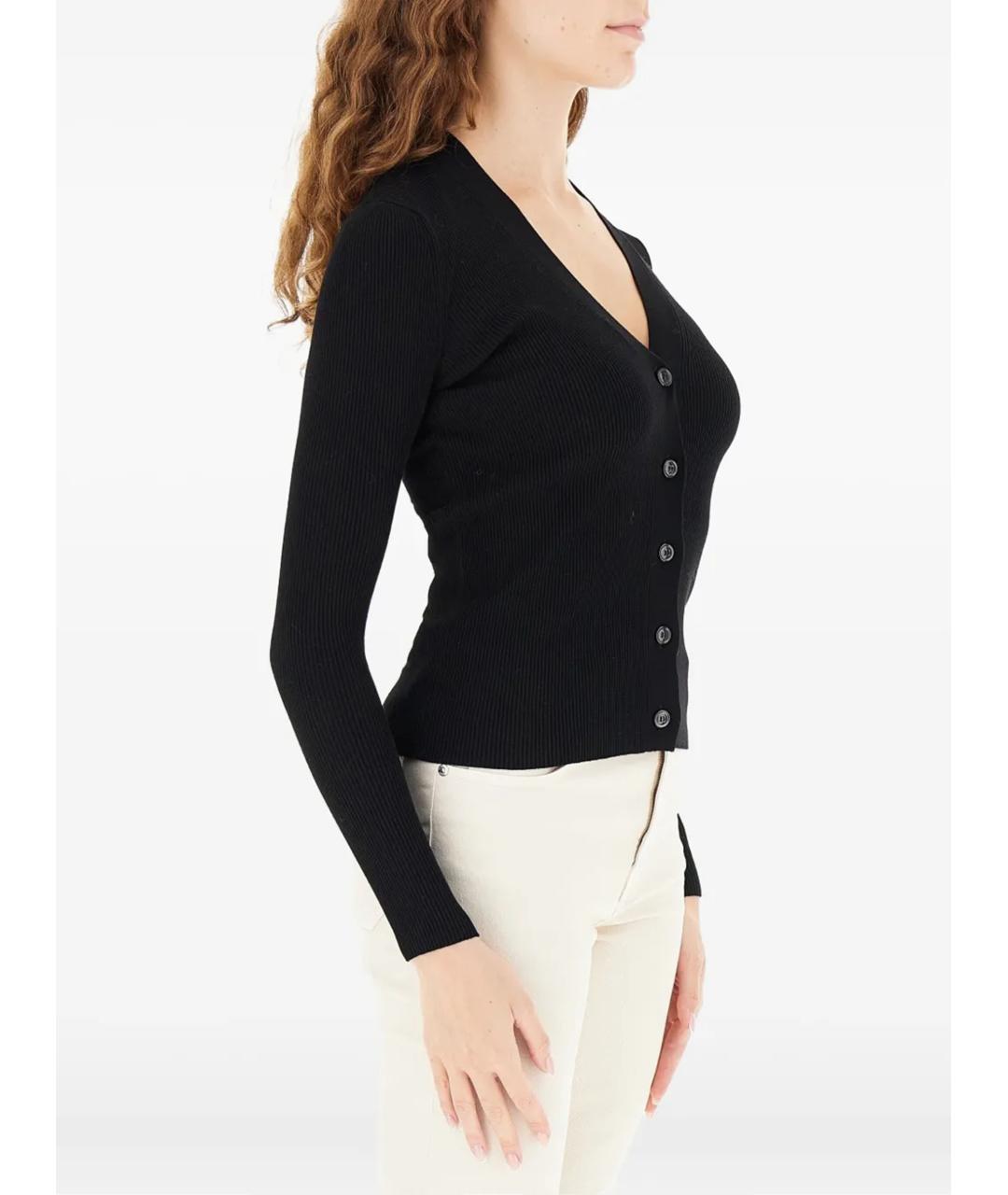 WEEKEND MAX MARA Черный вискозный кардиган, фото 2