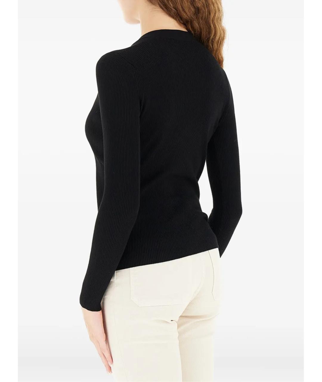 WEEKEND MAX MARA Черный вискозный кардиган, фото 3