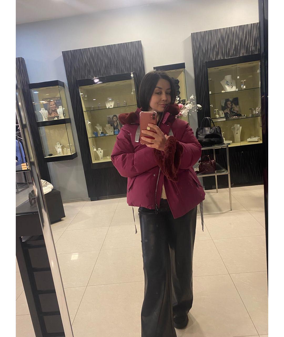 DIEGO M Бордовый пуховик, фото 7