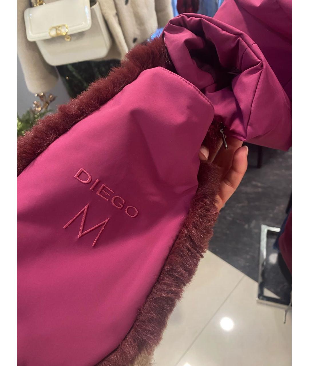 DIEGO M Бордовый пуховик, фото 8