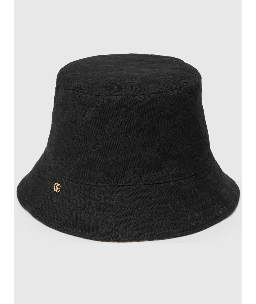 GUCCI Черная хлопковая панама, фото 3