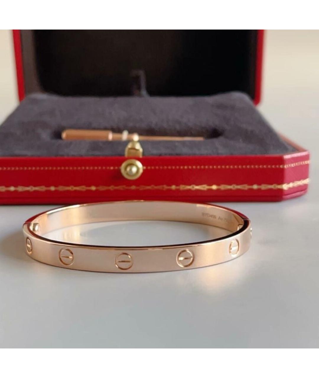 CARTIER Золотой браслет из розового золота, фото 4