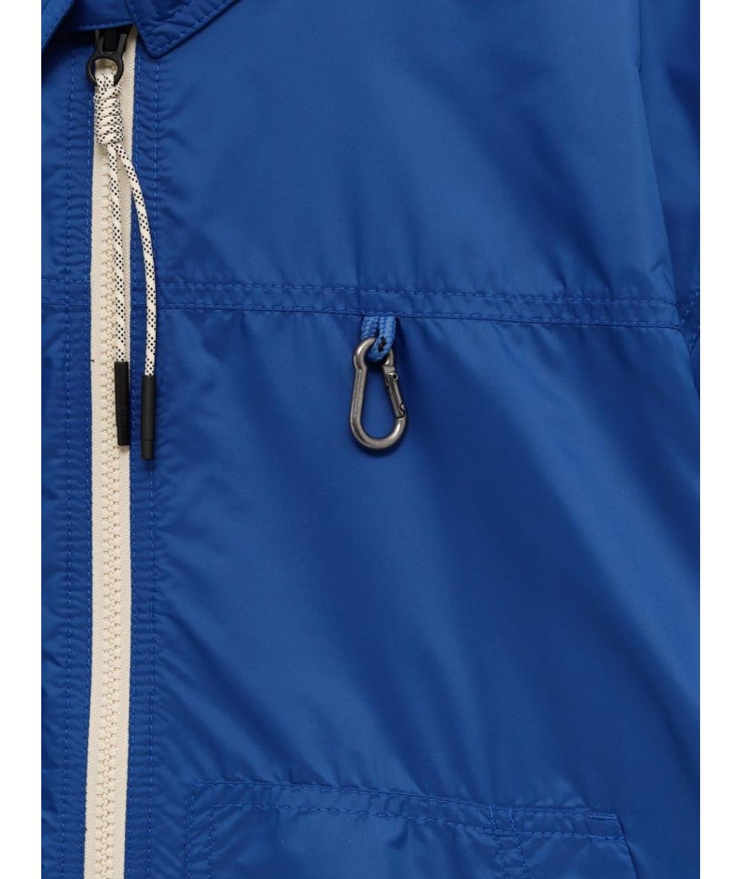 MONCLER GRENOBLE Синяя полиэстеровая куртка, фото 3