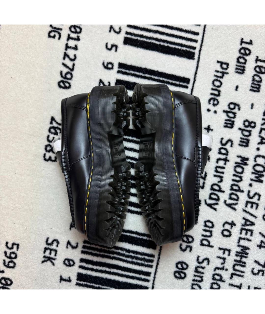 DR. MARTENS Черные кожаные лоферы, фото 3