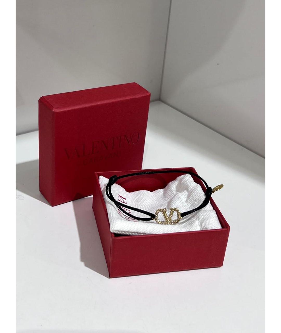 VALENTINO Черный латунный браслет, фото 3