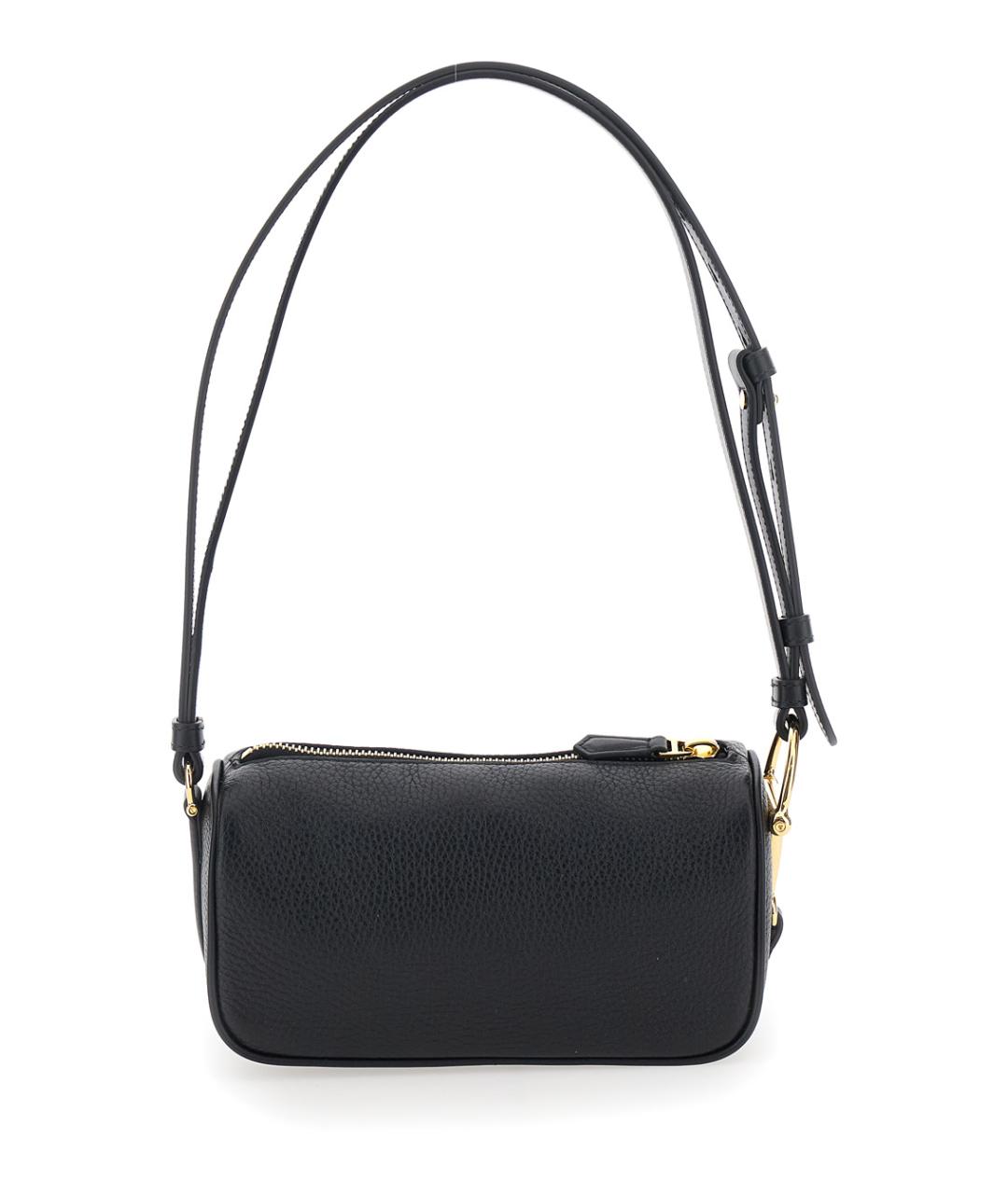 GUCCI Черная кожаная сумка через плечо, фото 2