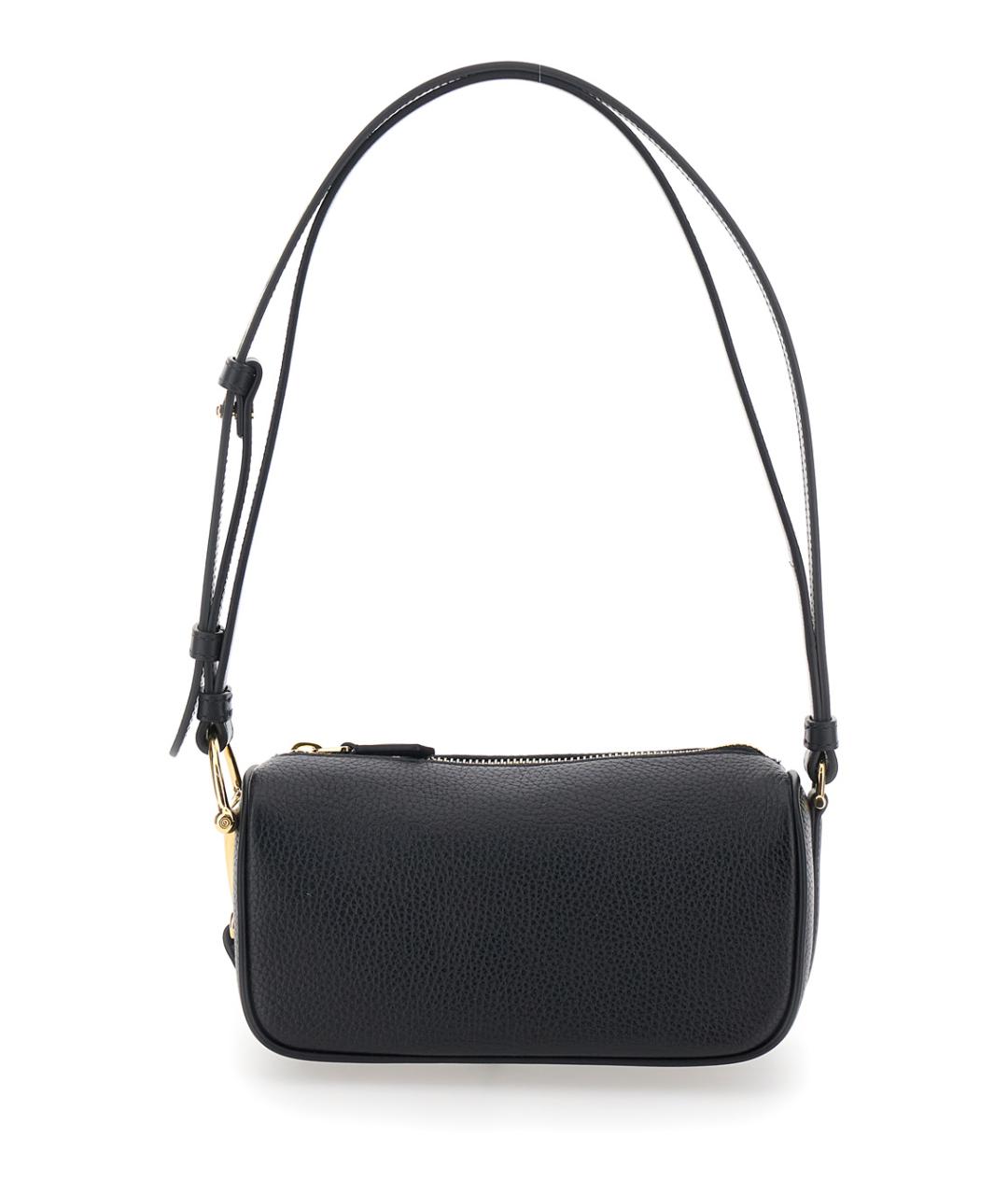 GUCCI Черная кожаная сумка через плечо, фото 1