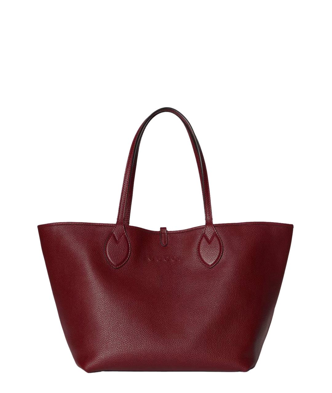 GUCCI Бордовая кожаная сумка тоут, фото 1