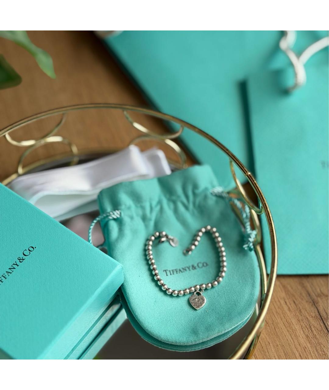 TIFFANY&CO Серебрянный серебряный браслет, фото 6