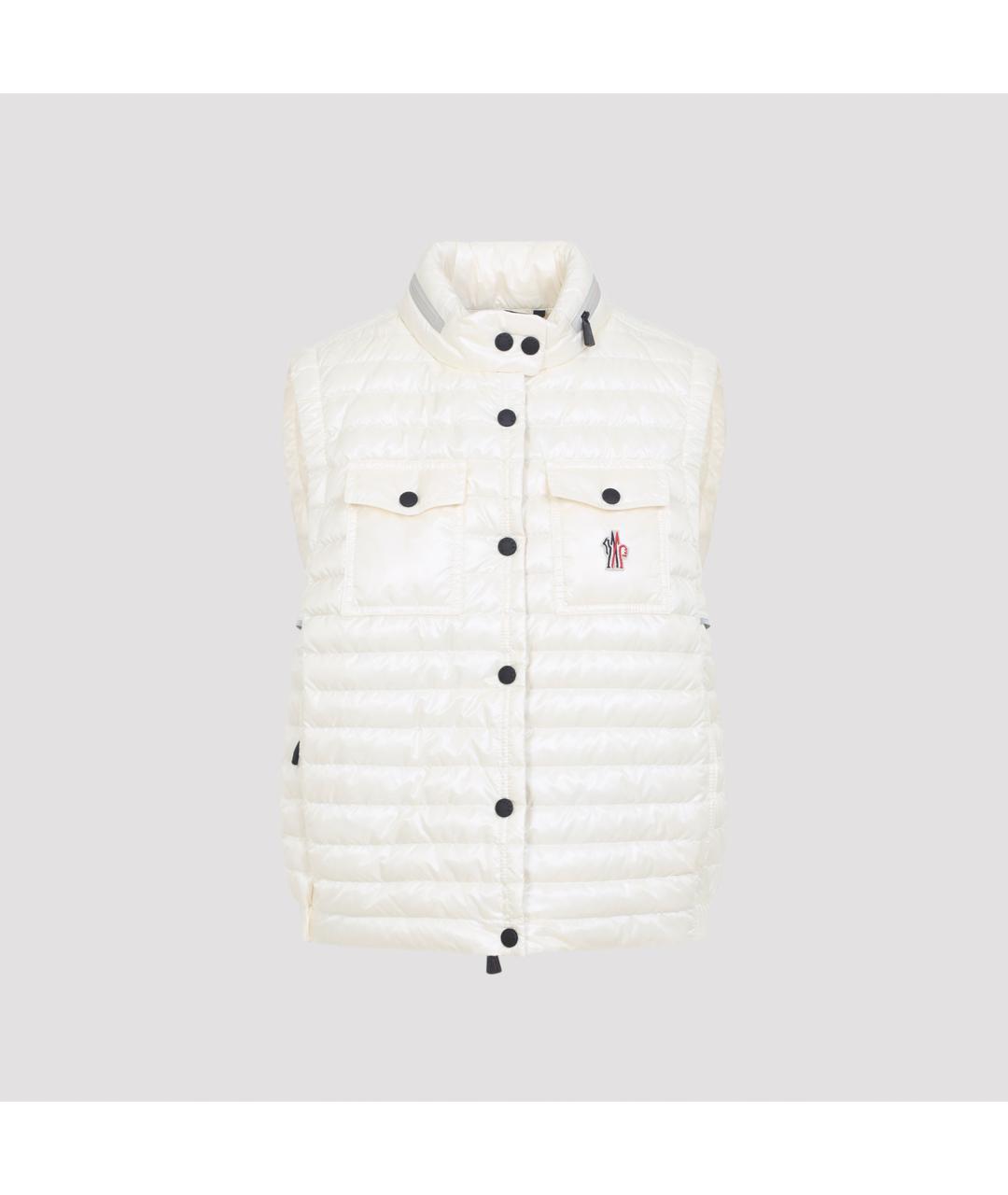 MONCLER GRENOBLE Белый полиамидовый жилет, фото 2