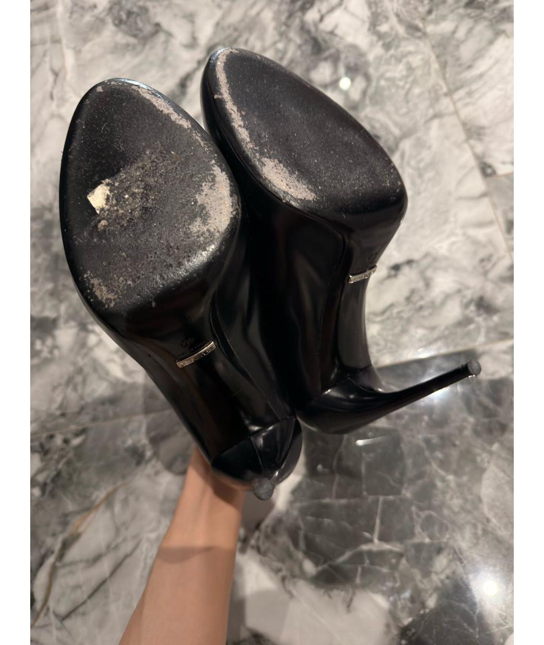 GUCCI Черные кожаные ботильоны, фото 3
