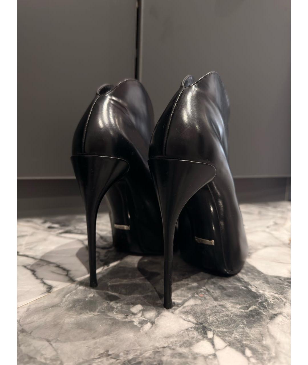 GUCCI Черные кожаные ботильоны, фото 4