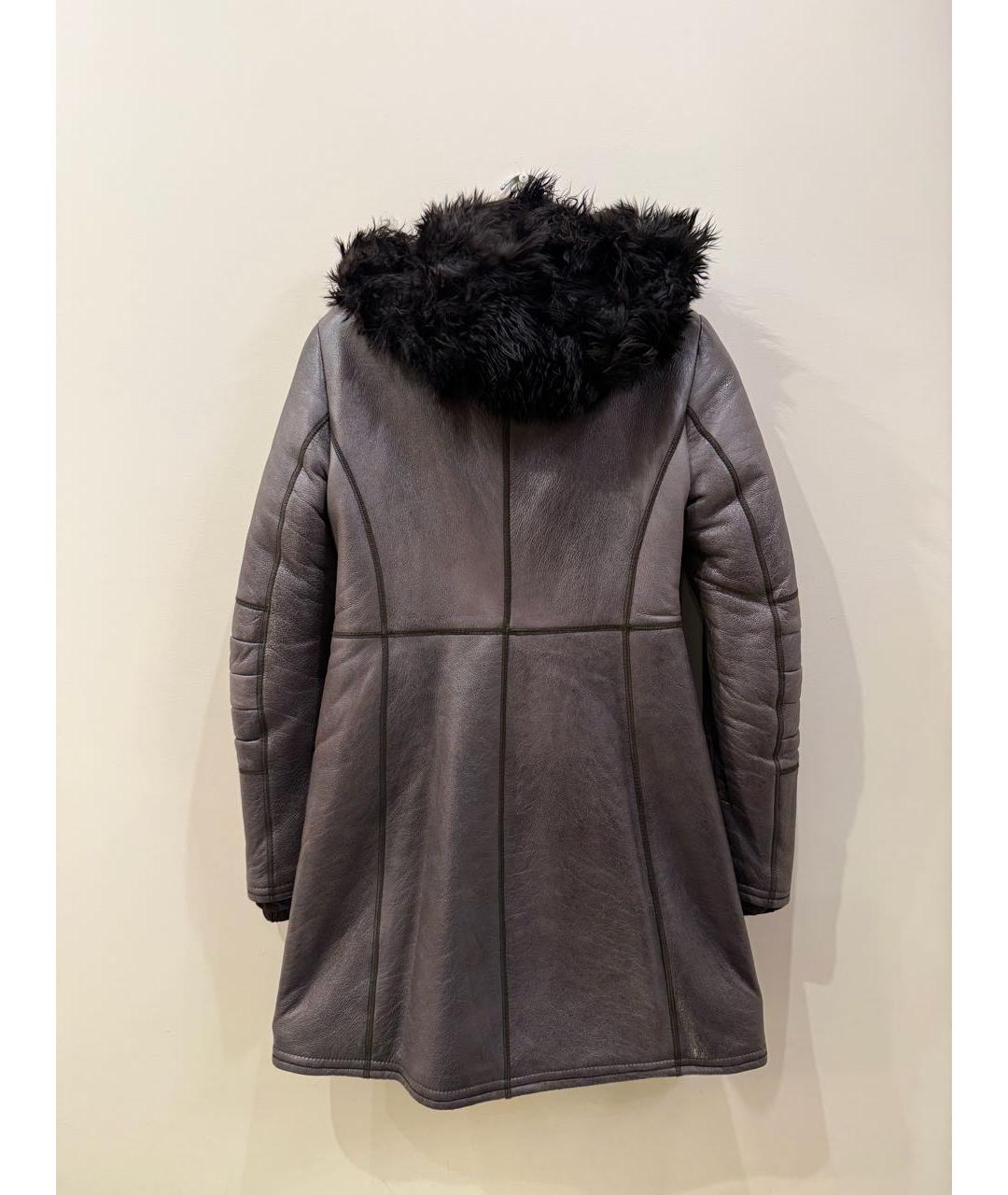 PRADA Коричневая кожаная дубленка, фото 2