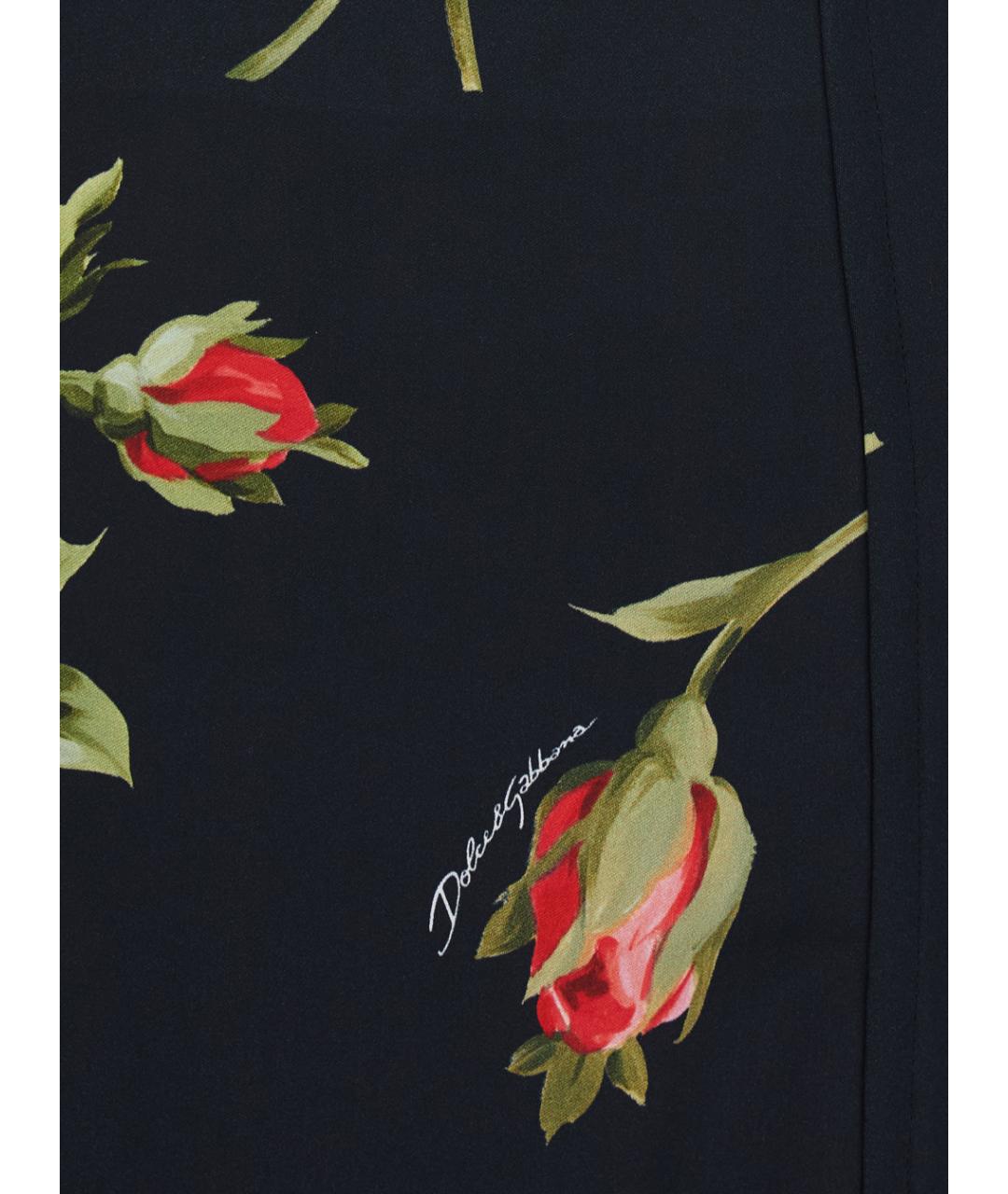 DOLCE&GABBANA Черное вискозное коктейльное платье, фото 3