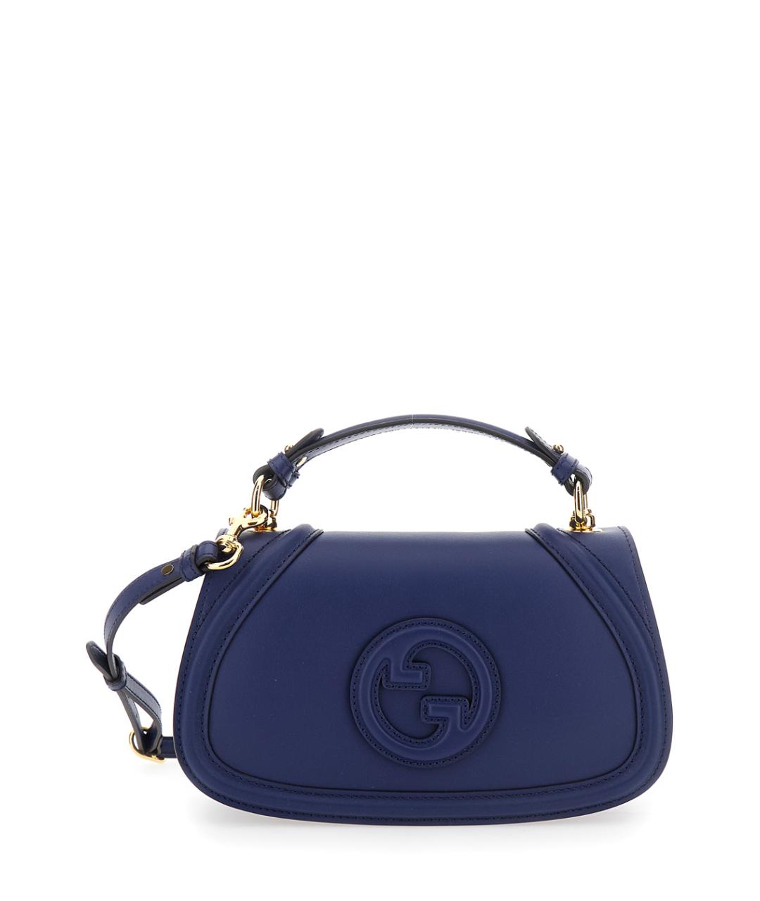 GUCCI Синяя кожаная сумка через плечо, фото 1