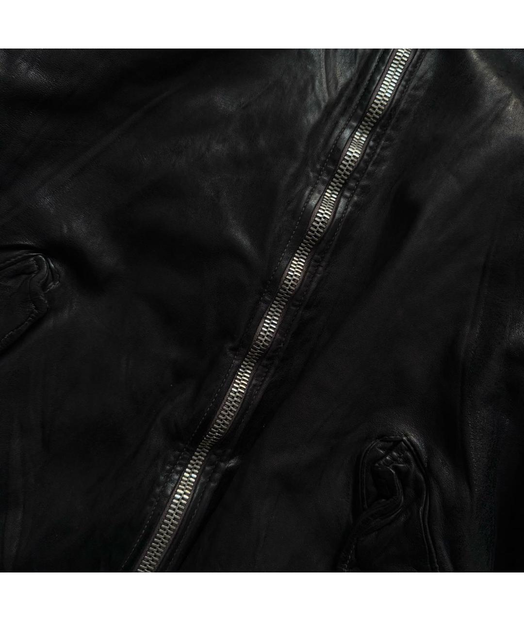 GIORGIO BRATO Черная кожаная куртка, фото 5