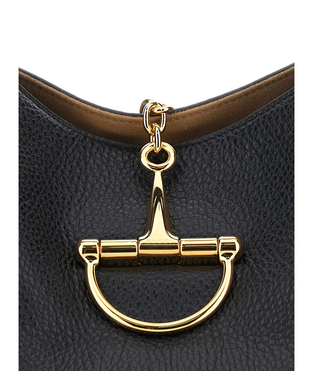 GUCCI Черная кожаная сумка через плечо, фото 3