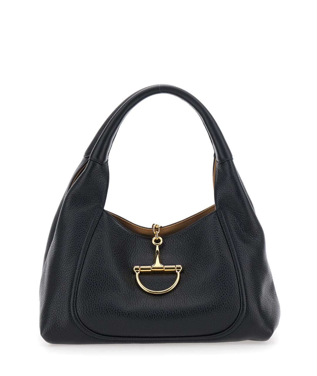 GUCCI Черная кожаная сумка через плечо, фото 1