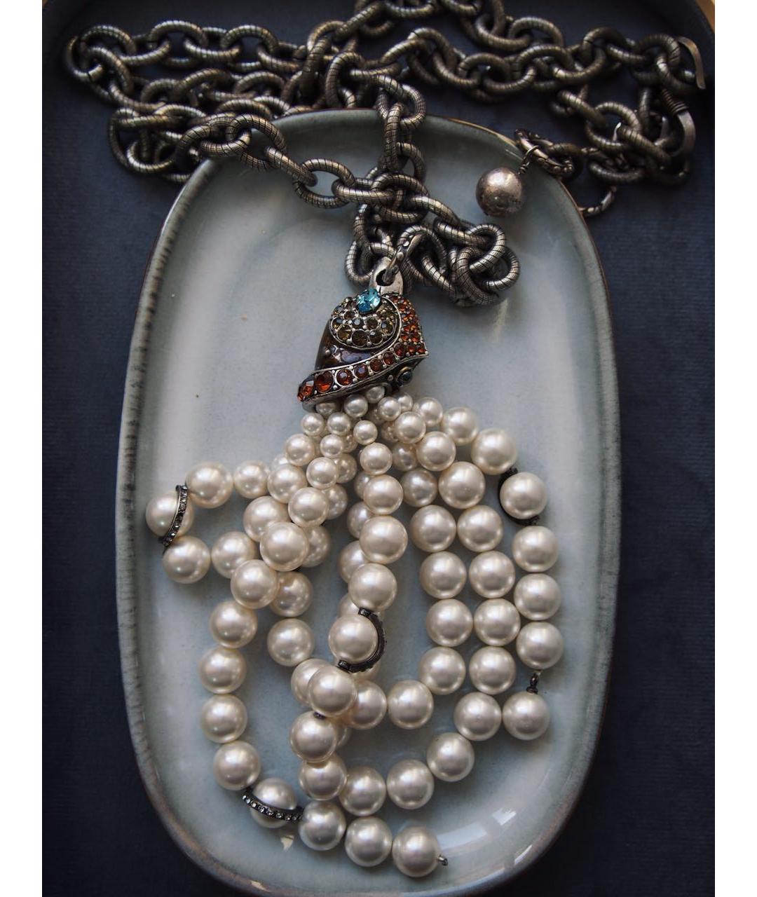 LANVIN Белое колье, фото 5