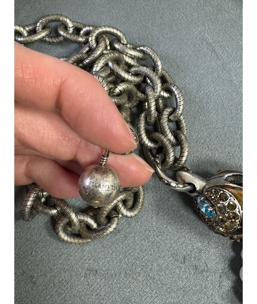 LANVIN Белое колье, фото 2