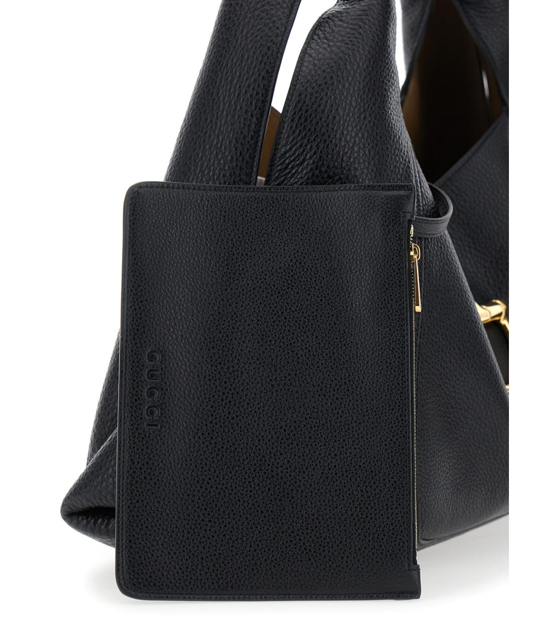 GUCCI Черная кожаная сумка через плечо, фото 3