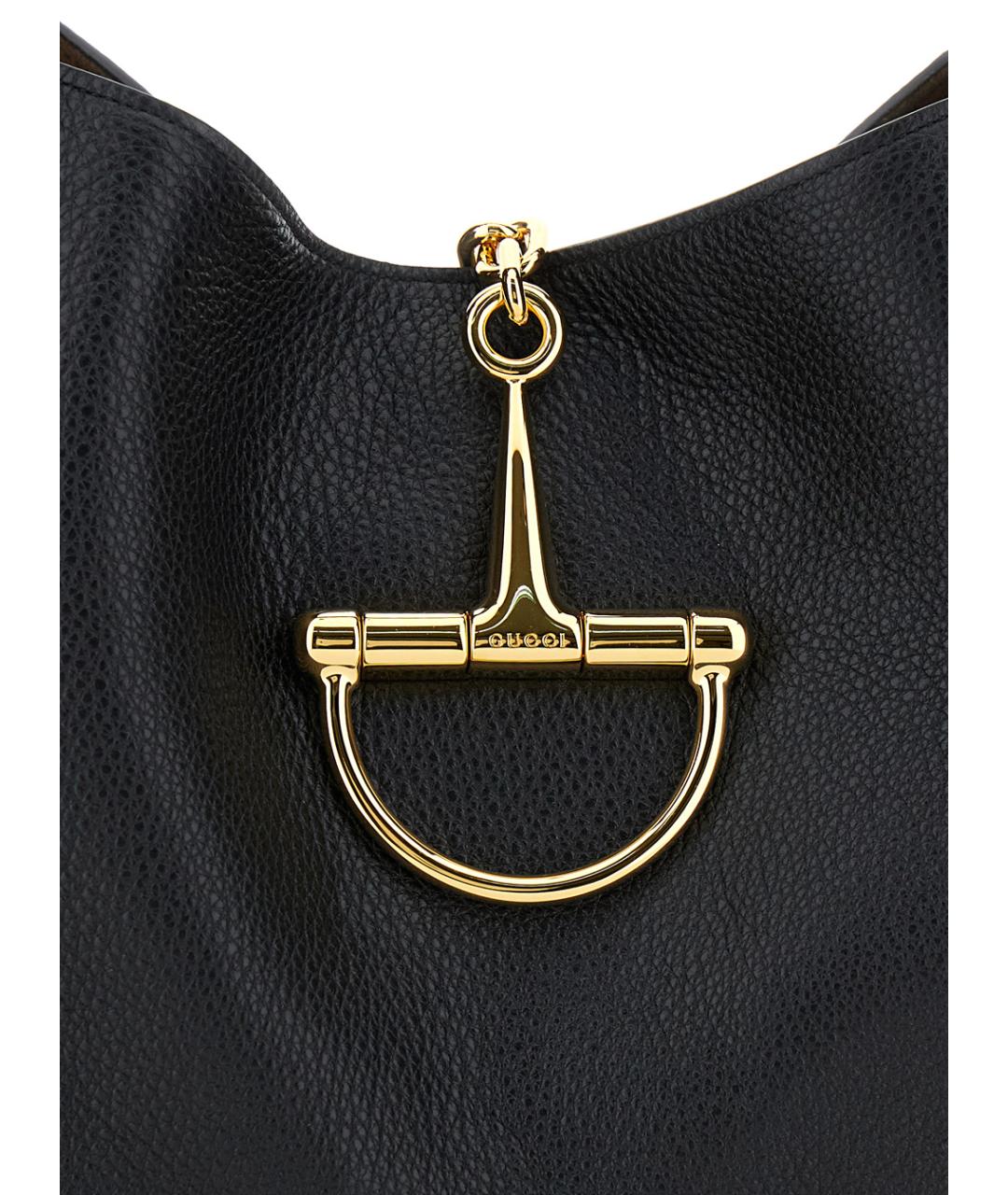 GUCCI Черная кожаная сумка через плечо, фото 4