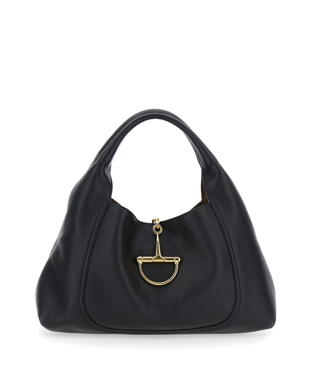 GUCCI Черная кожаная сумка через плечо, фото 1