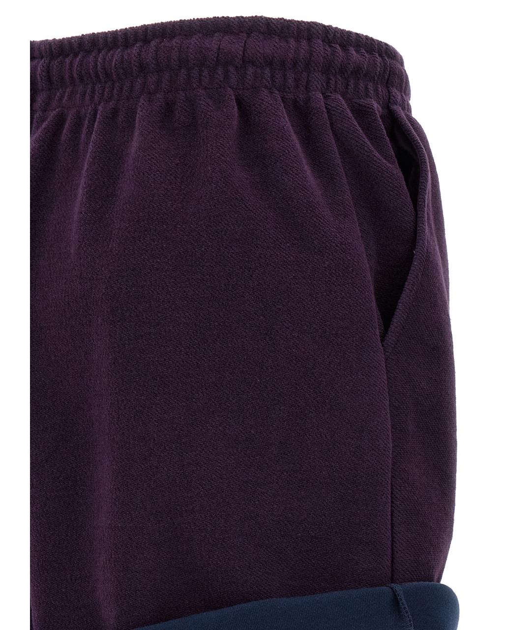 THE ATTICO Фиолетовые хлопковые шорты, фото 4