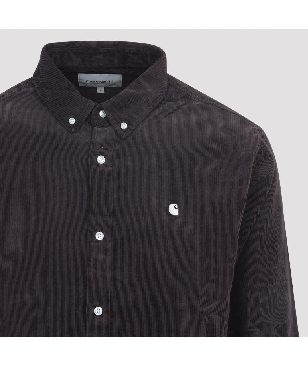 CARHARTT WIP Серая хлопковая кэжуал рубашка, фото 3