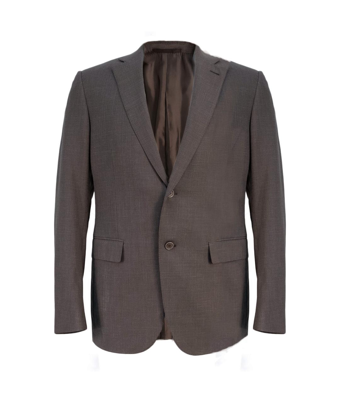 ZEGNA Коричневый классический костюм, фото 2