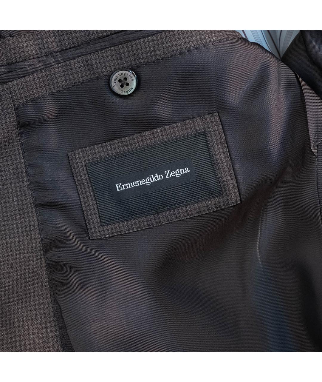 ZEGNA Коричневый классический костюм, фото 8