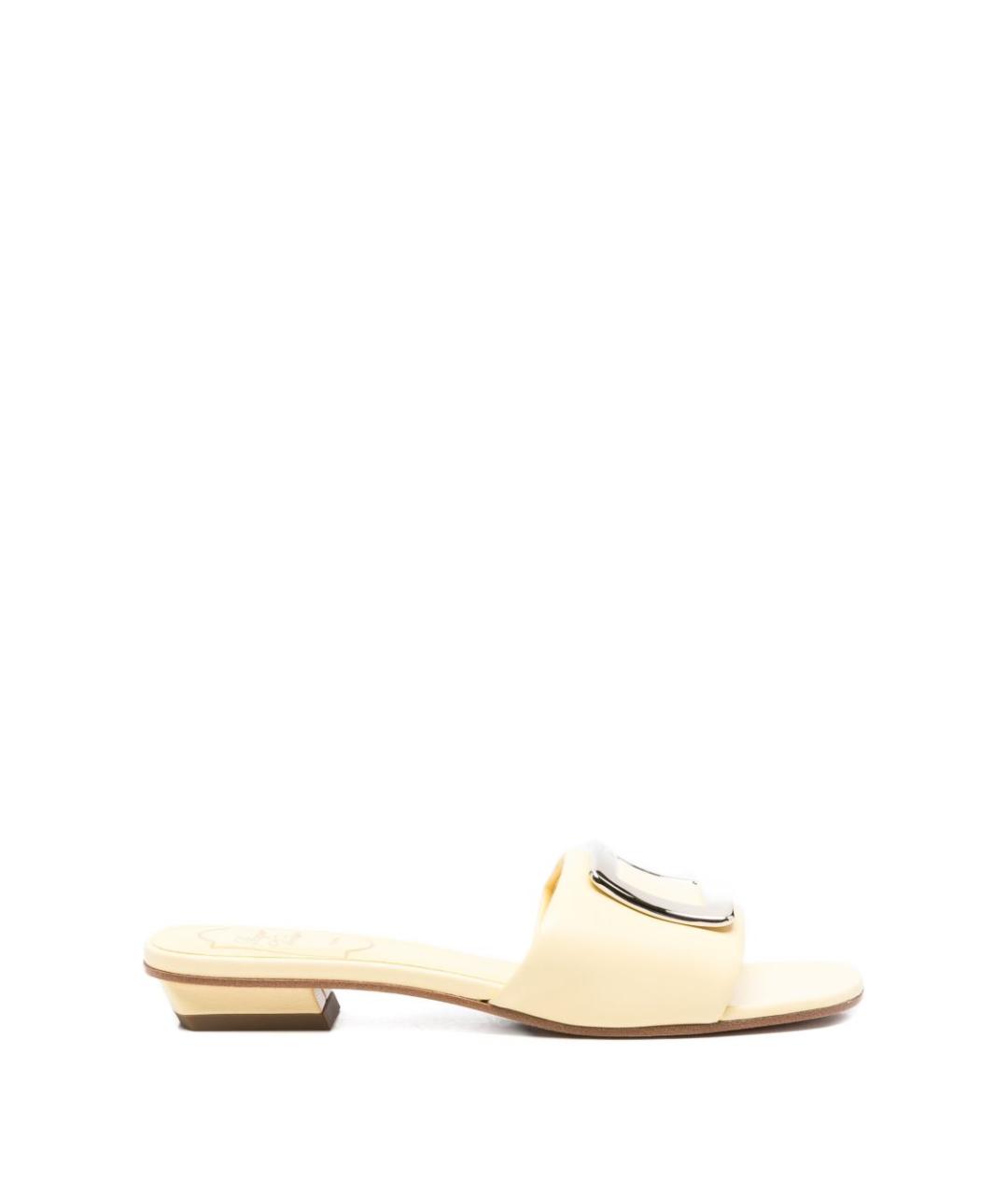 ROGER VIVIER Желтые босоножки, фото 1