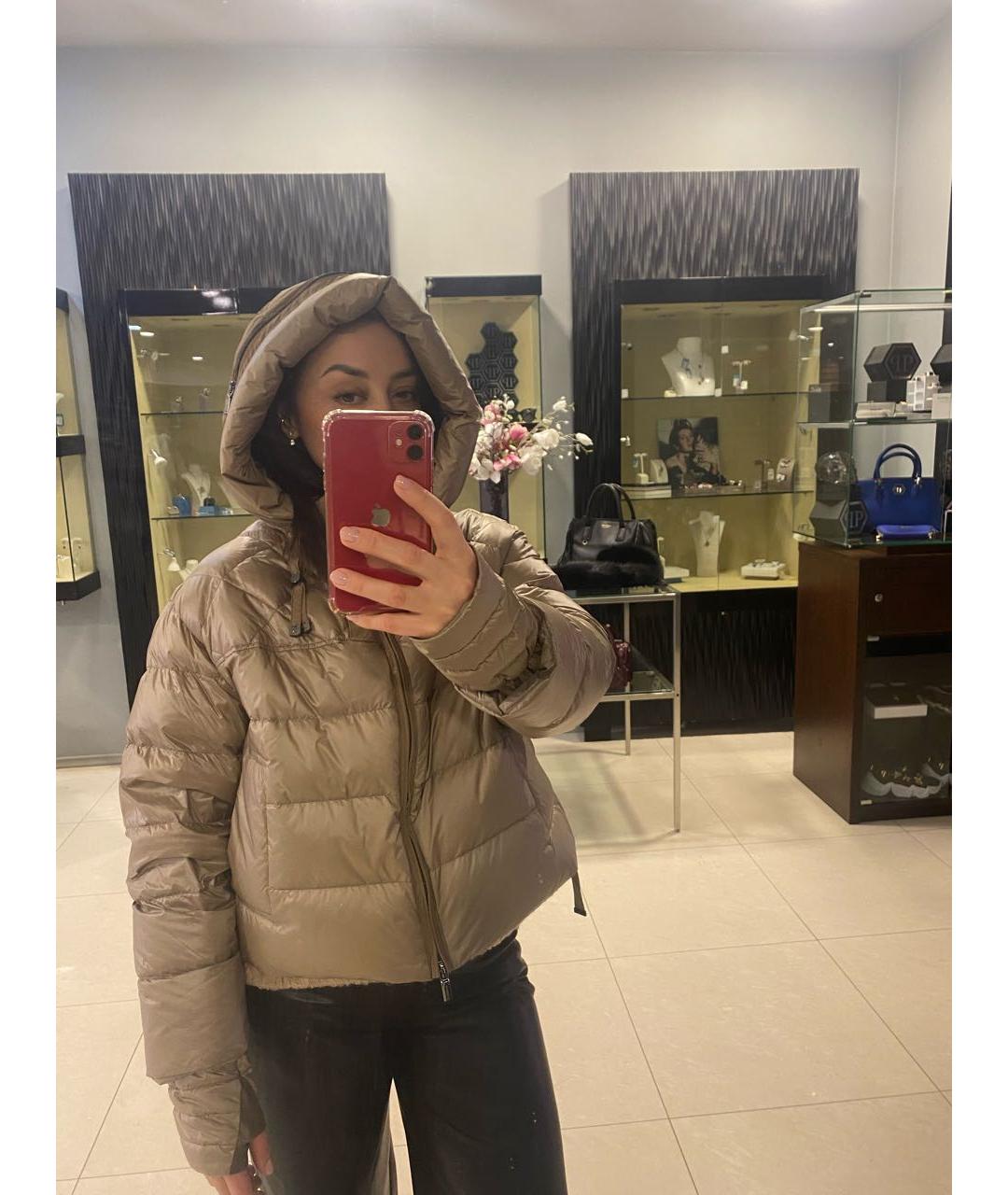 DIEGO M Бежевый пуховик, фото 6