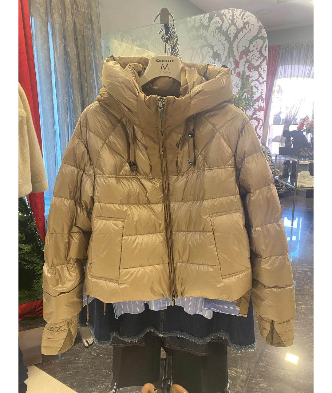 DIEGO M Бежевый пуховик, фото 8