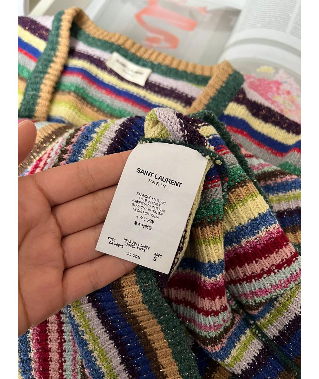 SAINT LAURENT Мульти джемпер / свитер, фото 6